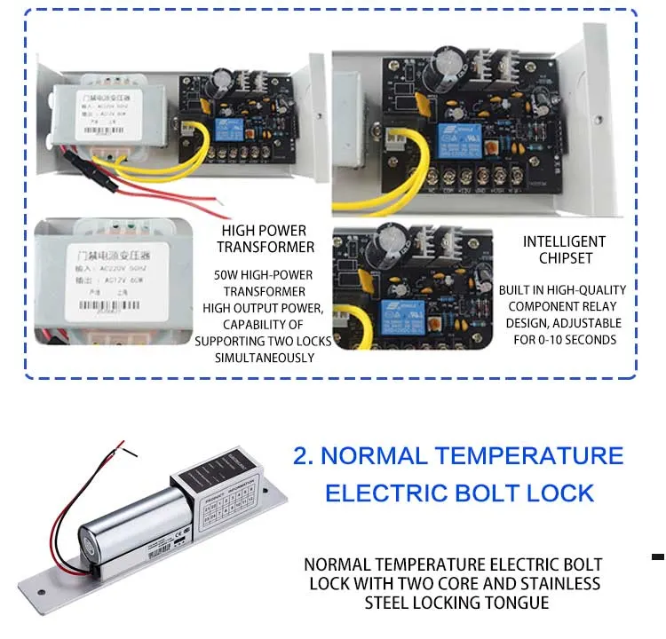 Fp06 Multi Functional Fingerprint Machine Access Control Integrated Machine DC12V Power Input