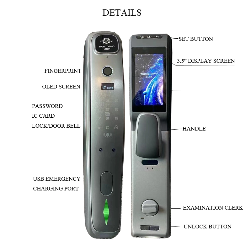 Top Quality Fingerprint Password Visible Smart Lock