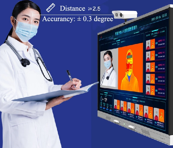 Infrared Scanner and Body Temperature Screening System with Ai Face Recognition for The Large Flow of People (Thermal Imaging Solution)