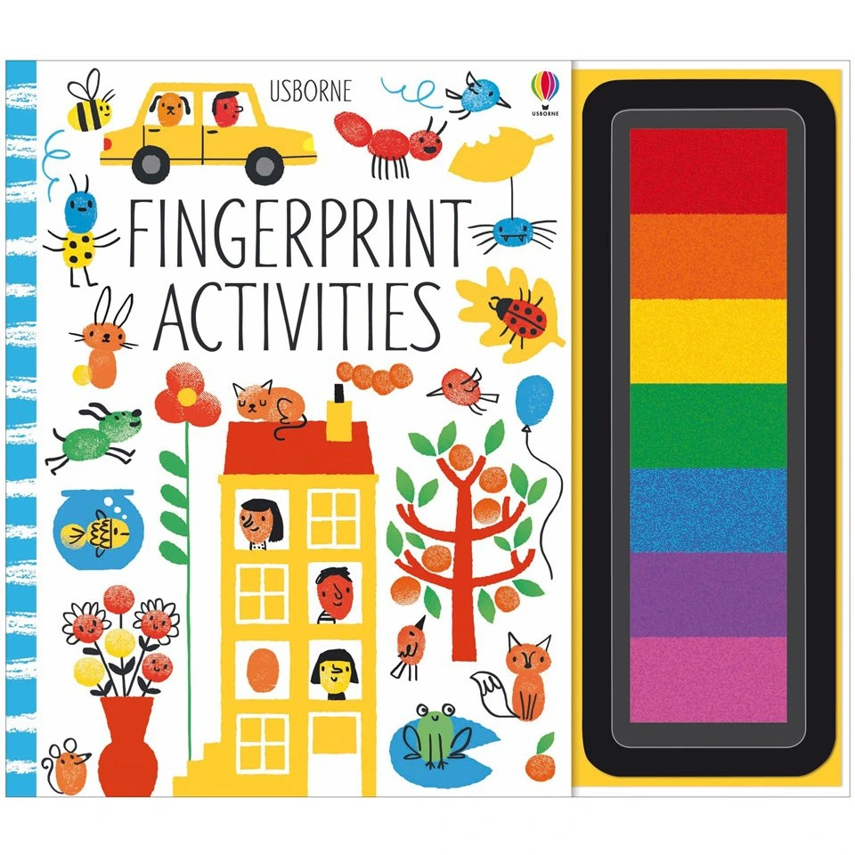 Interesting Children Fingerprint Activity Book About ABC Learning