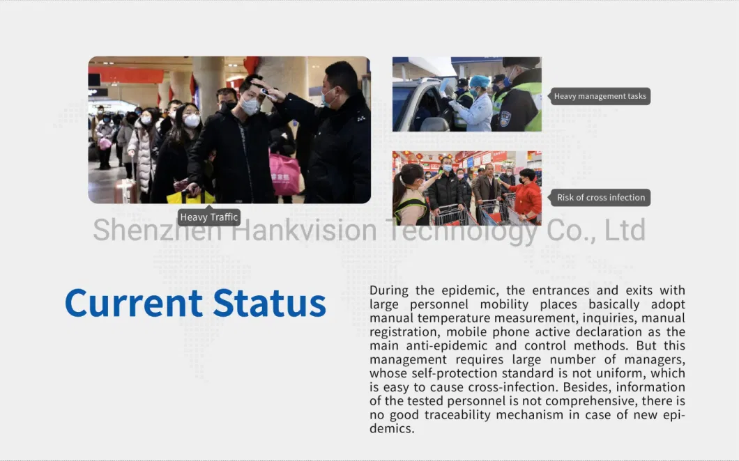 Thermal Facial Recognition CCTV Cameras Inspection Detection IP Ai Face Detection Panel Camera