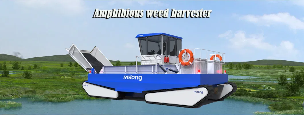 Big Amphibious Aquatic Weed Harvesters/ Weed Mower/Cut Machinery