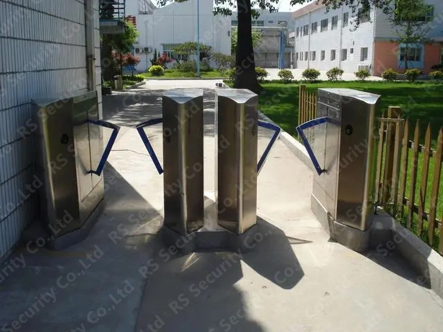 13 Years Experience Manufacturer Zoo Park Wing Barrier Gates All-in-One Fingerprint Identification Flap Turnstile NFC