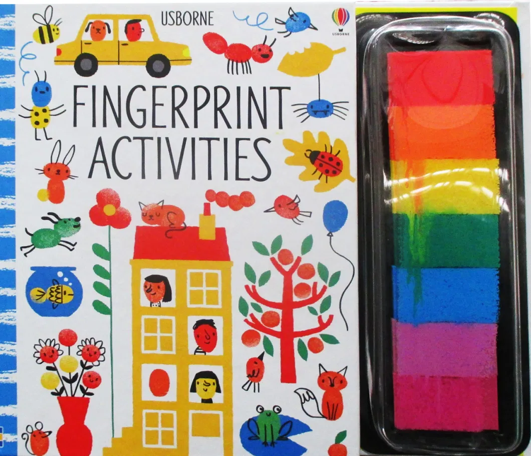 Interesting Children Fingerprint Activity Book About ABC Learning