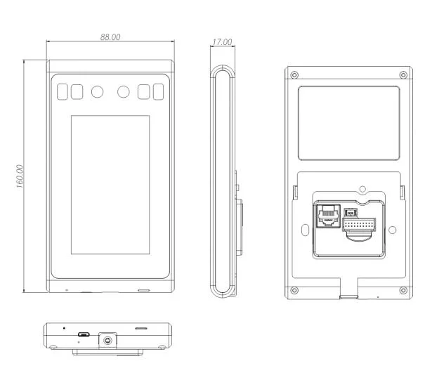 4.3 Inch Touch Screen Face Detection Reader