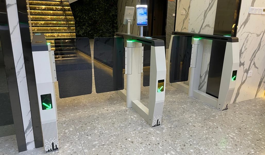 Swing Turnstiles Facial Recognition Access Control Turnstile Gate