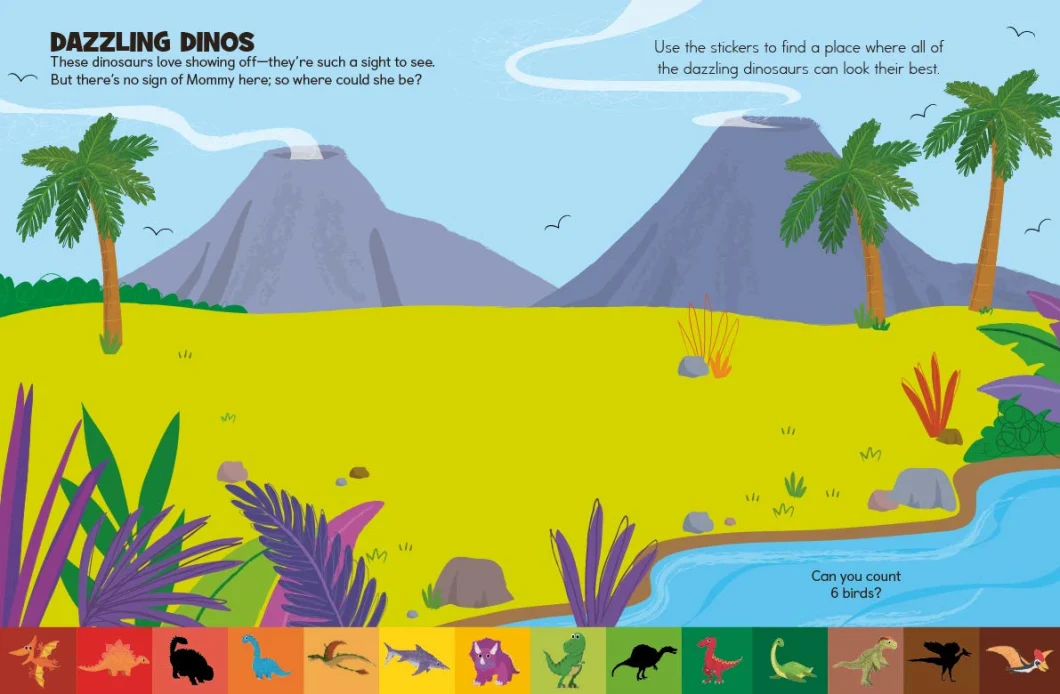 Coloring Children Fingerprint Activity Book About Dinosaur Learning