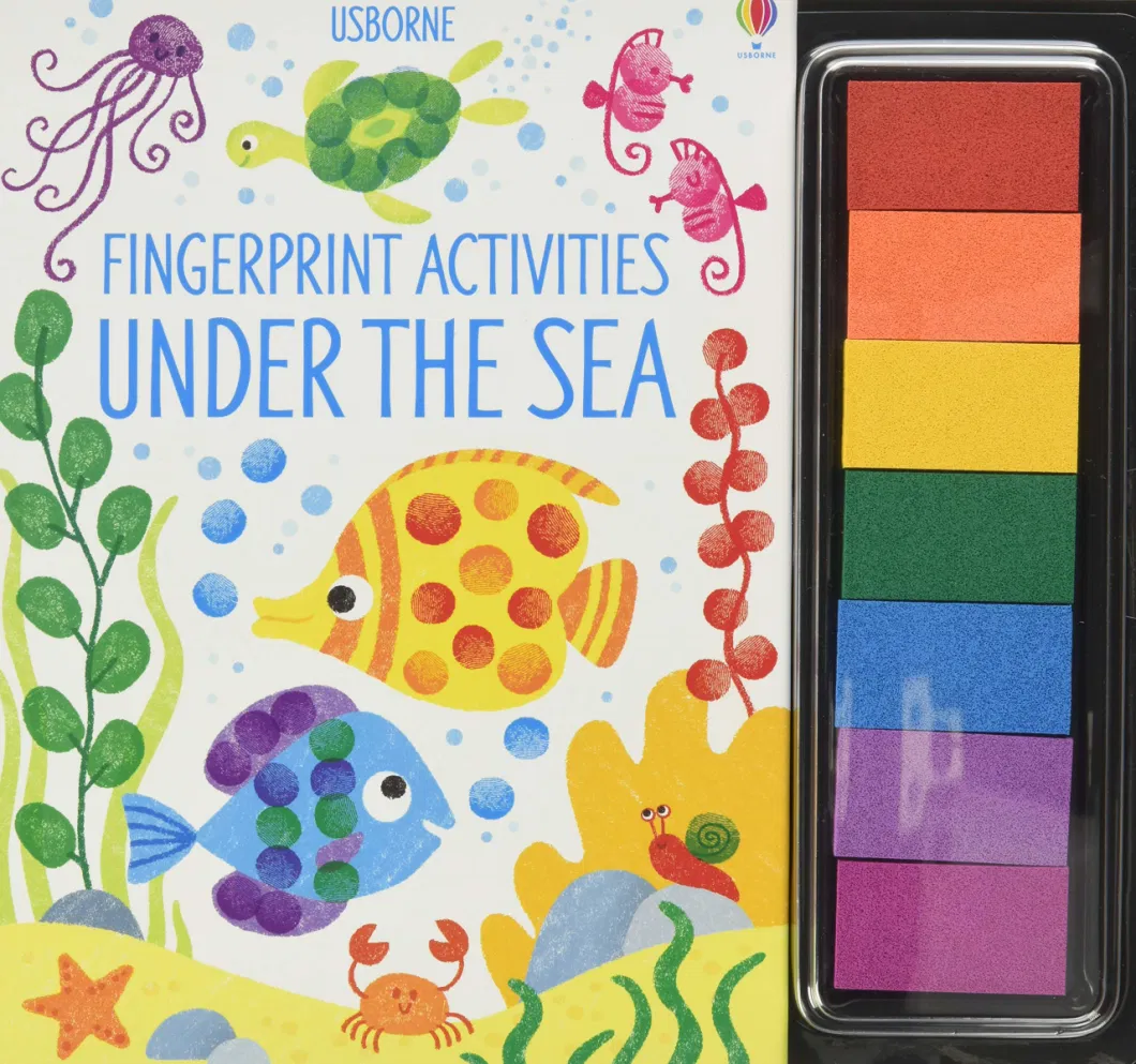 Interesting Children Fingerprint Activity Book About ABC Learning