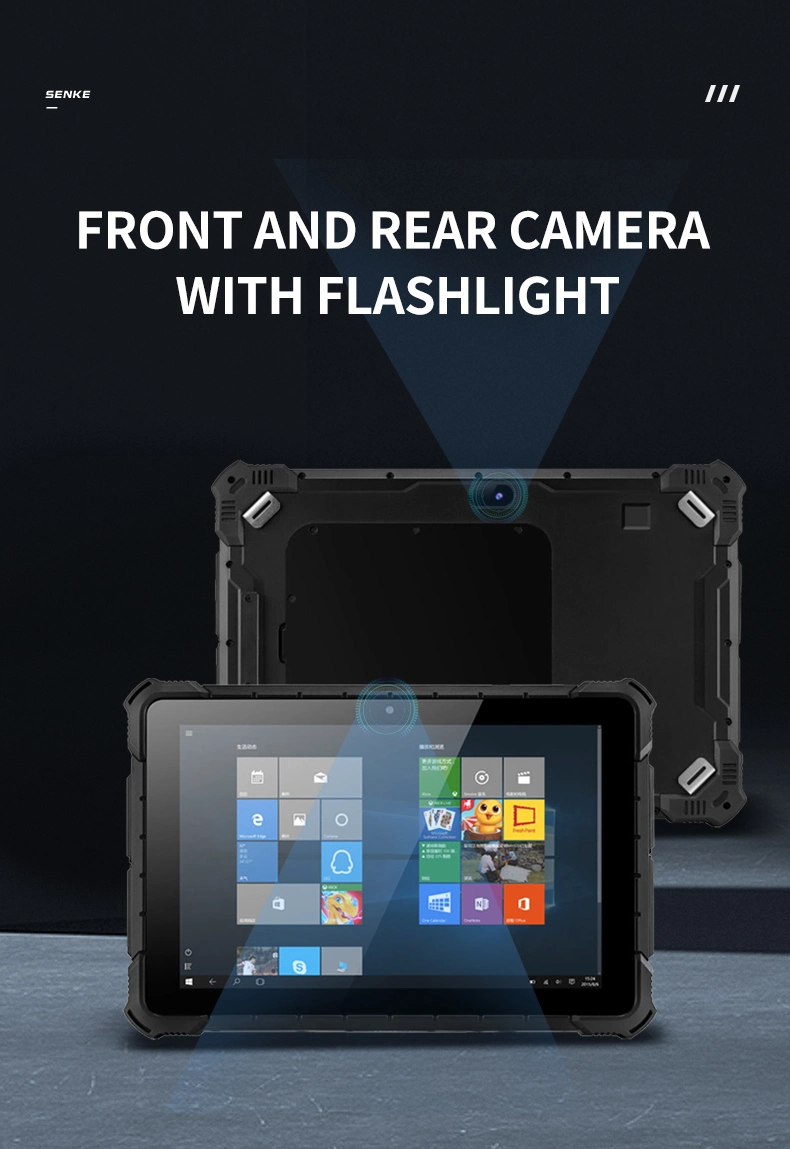 Touch Screen Android Rugged Tablet 10.1 Inch in Vehicle Mtk6771 10000mAh Battery Outdoor Industrial Panel PC Waterproof Shockproof Anti-Dust Rugged Tablet PC