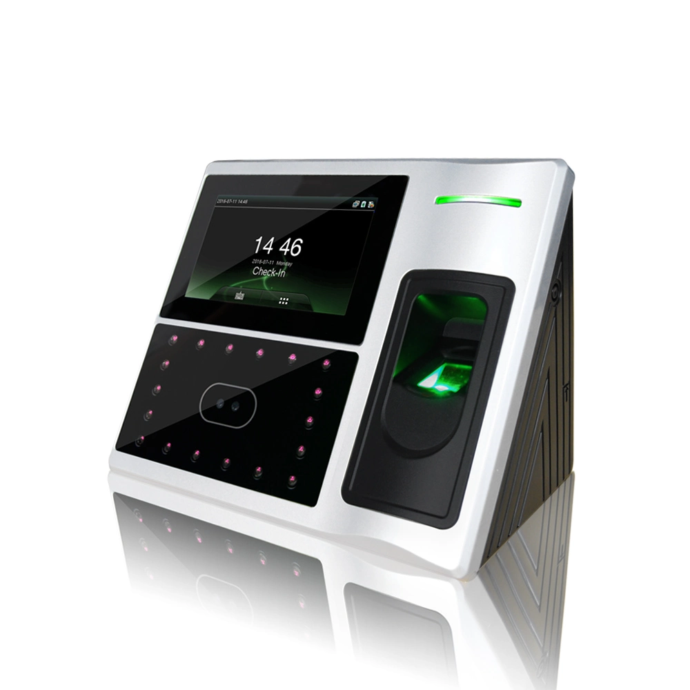 Touch Screen Biometric Fingerprint and Face Recognition Time Attendance Device