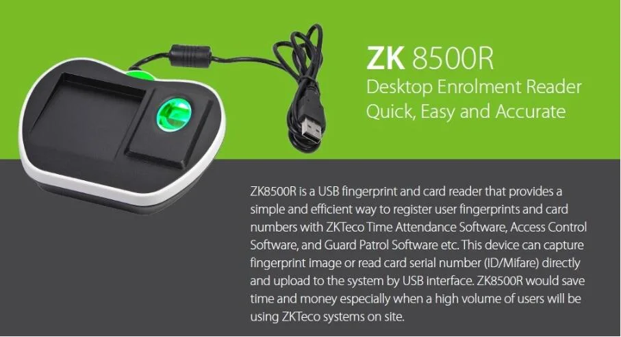 ((ZK8500R) Desktop Zk8500 Biometric Fingerprint Reader