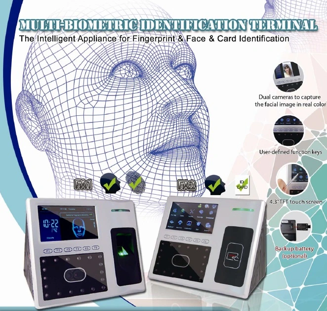 Multi-Biometric Face and Card Identification Terminal (FA2)