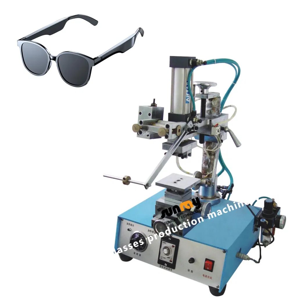 2023 Factory Customization Trend Eyeglasses Frame Manufacturing Machinery Double Color Pneumatic Gold Stamping Machine