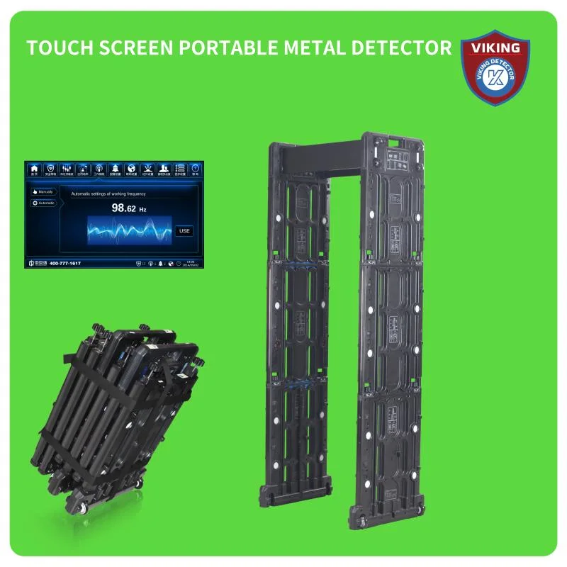 Security Airport Walk Through Metal Detector New Portable Move-Able