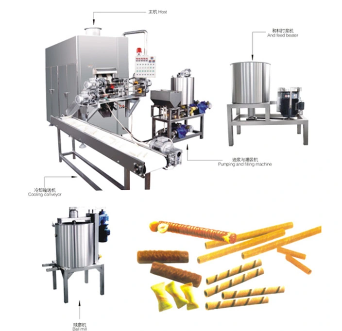 SUS304 Wafer Stick Processing Machine Production Line; Wafer Roll Making Machine