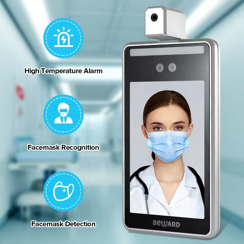 Biometric Time Attendance Face Recognition Temperature Detection Camera Access Control System