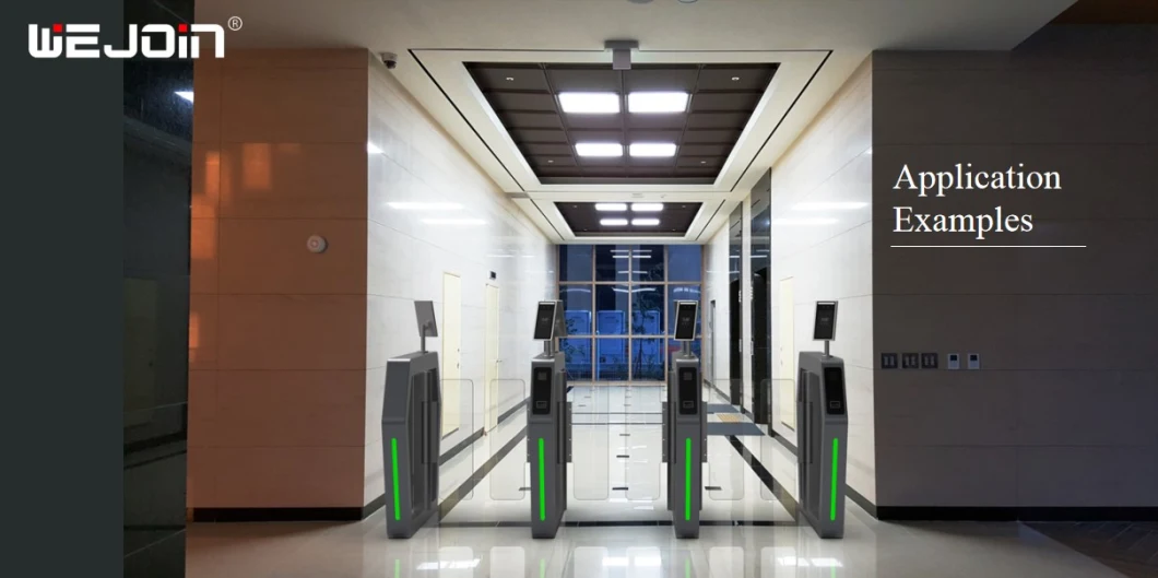 Face Recognize Access Control System Gym Security Entrance Checking Swing Turnstile Gate