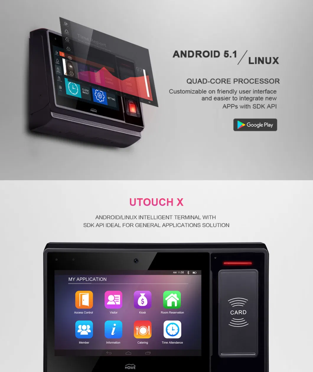 Biometric Fingerprint Scanner for Attendance System with Programmable Java/C# Sdk