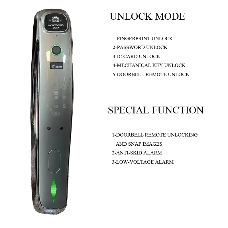 Top Quality Fingerprint Password Visible Smart Lock