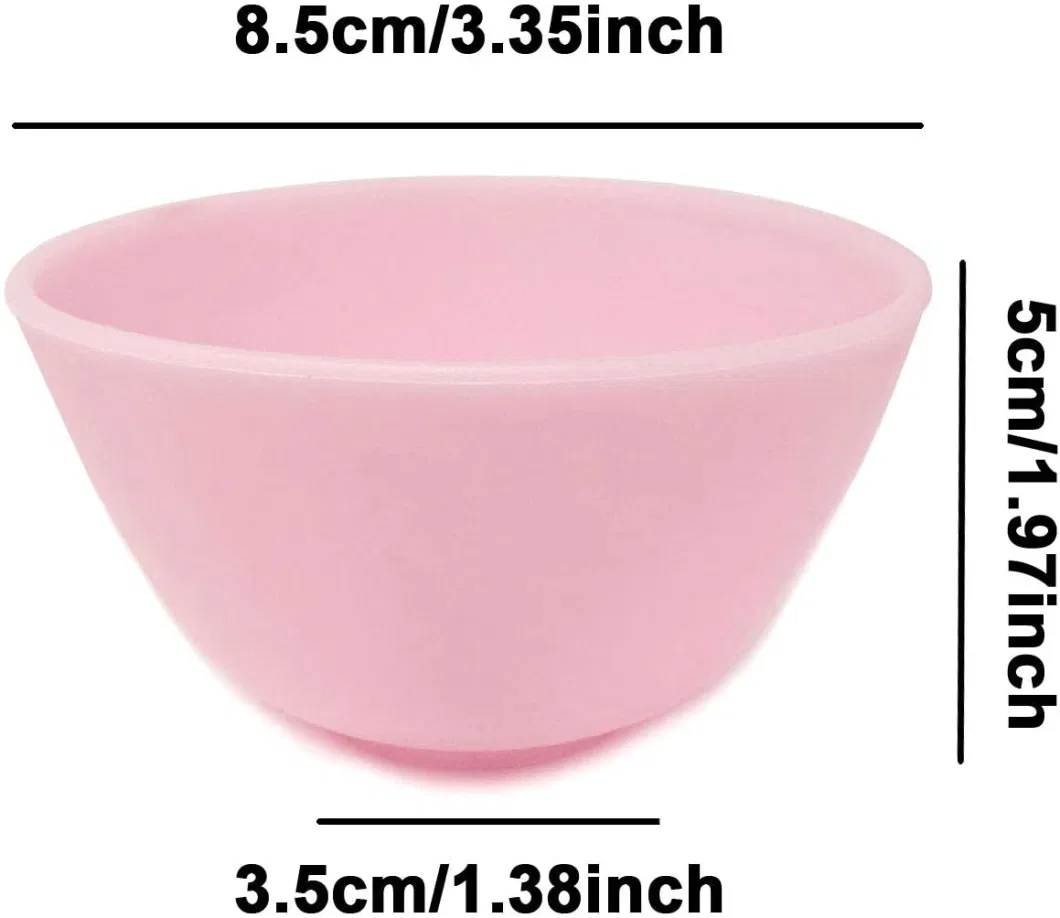 5PCS Silicone Mixing Bowls Prep and Serve Bowls for Mixing Facial Mask or Holding Ingredient (8.5&times; 5CM)