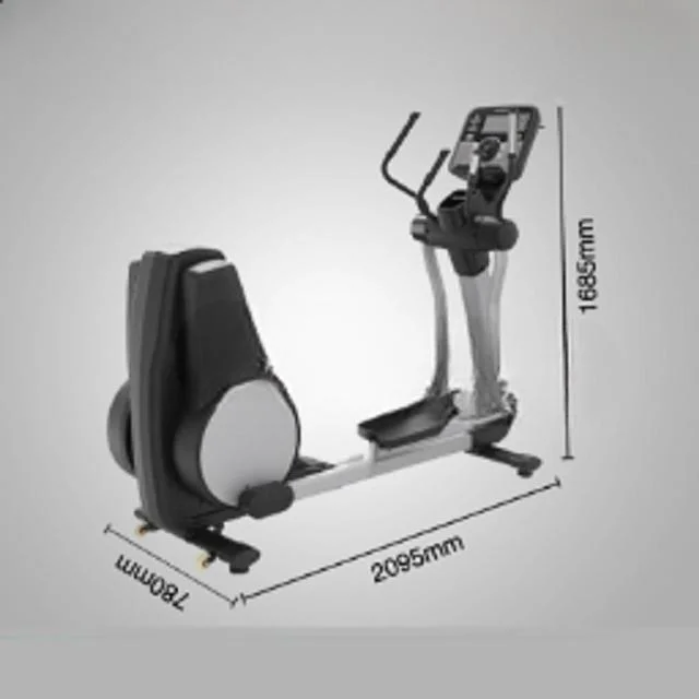 Black Round Gym Fitness Exercise Equipment Magnetic Home Elliptical Machine