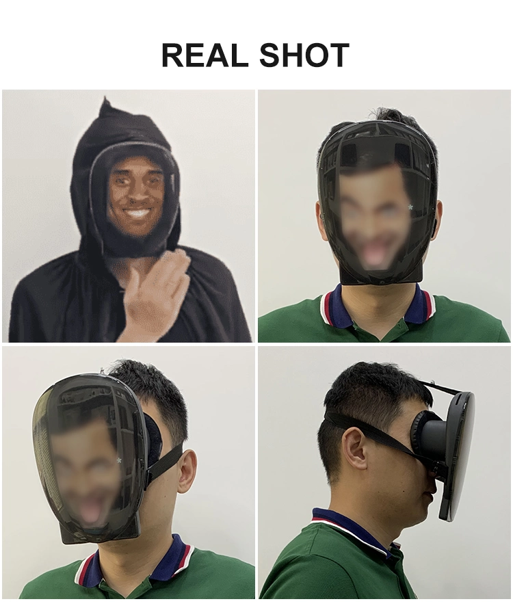 Vtex Support Photos Videos Moving Picture Display Full Face Party Mask with Lights Digital Face Changing Mask