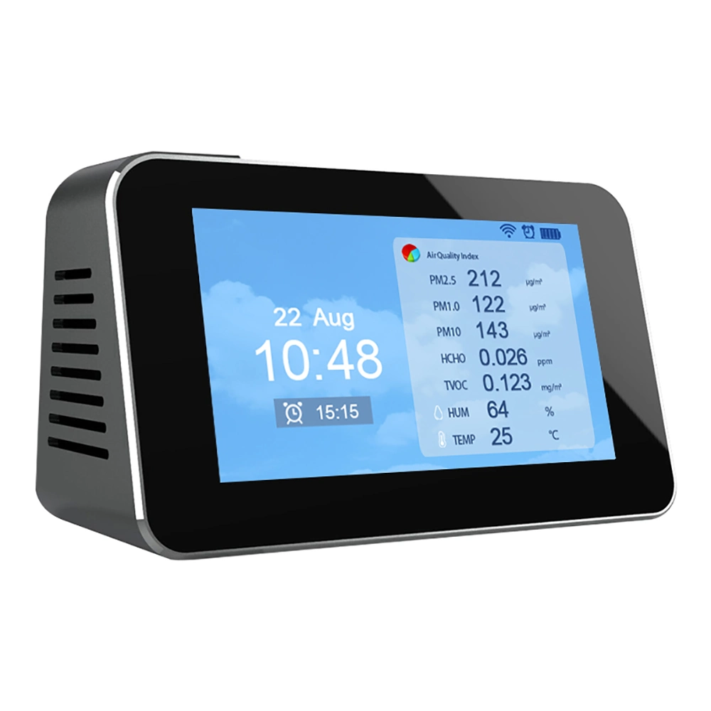 Dm601b 10 in One Air Quality Monitor Tvoc Pm2.5 Temperature Humidity Measuring Device