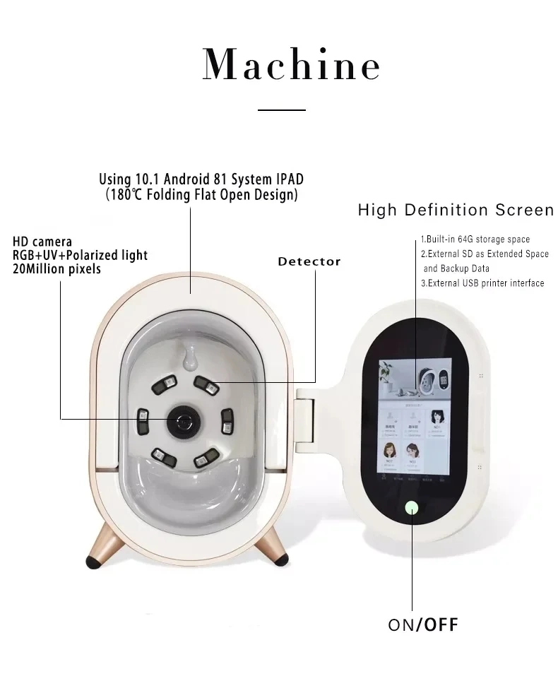 Newest Invention Face Test Skin Analyzer Machine with iPad Skin Analyzer Machine