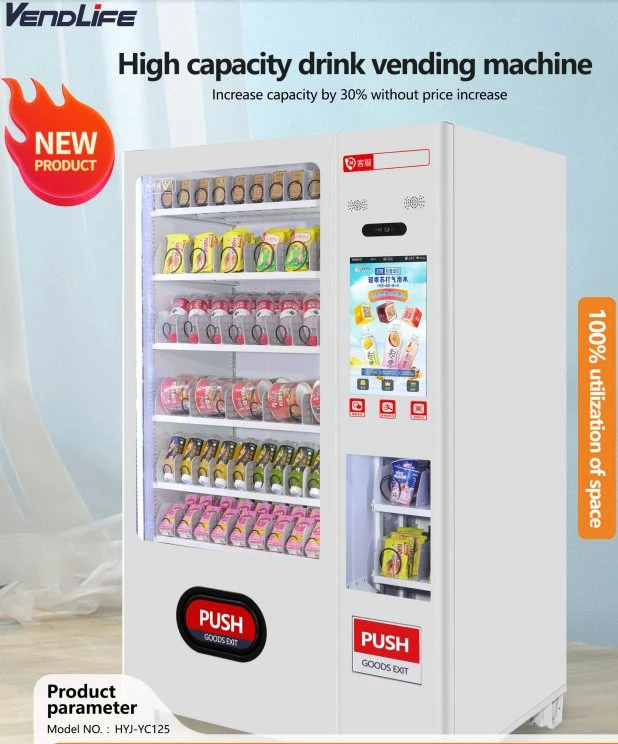 Vendlife Brand New Trend Large Capacity Vending Machine for Foods and Drinks