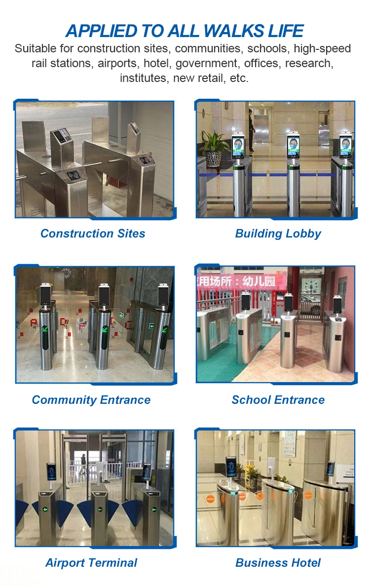 Ankuai Non Contact Floor Stand Face Recognition Terminal Temperature Detection