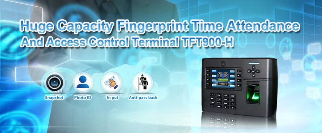 (TFT900-H) Big Capacity 50000 Users Fingerprint Access Control System and Biometric Time Attendance Device