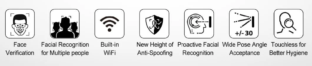 Multiple People Facial Recognition Access Control with RS232/RS485 Connection