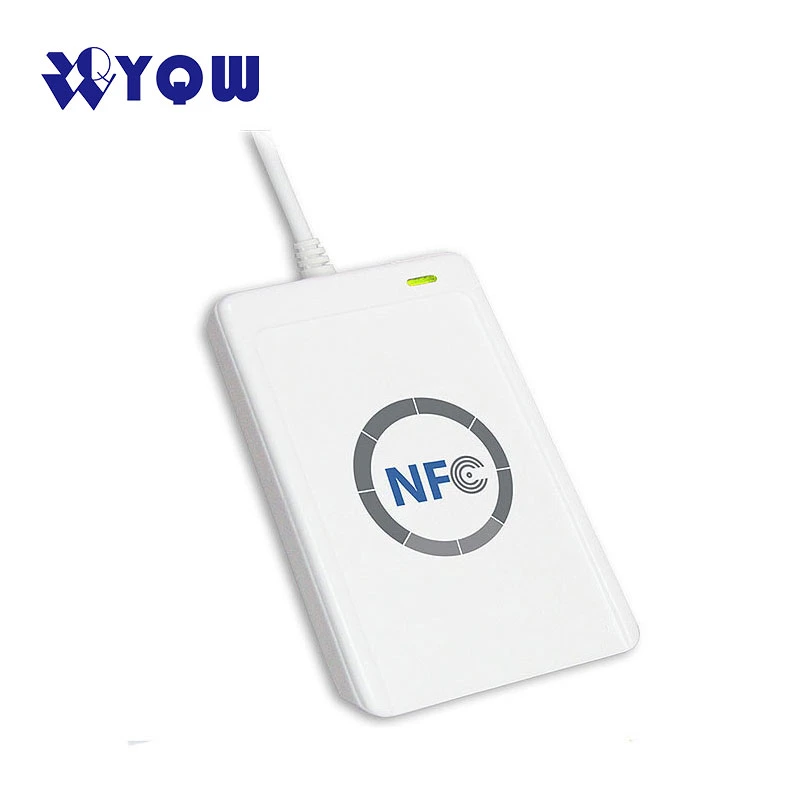 White NFC ACR122u RFID Smart Card Reader and Writer