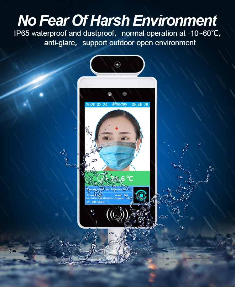 Hongkong Evt APP Qr Code Scanner Face Recognition Temperature Measurement Facial Recognition Qr Code Scan Access Control