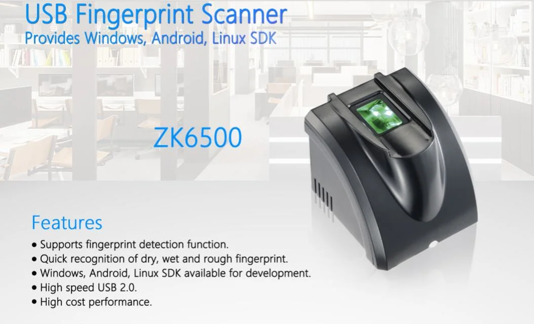 (ZK6500) Advanced Biometric USB Fingerprint Reader