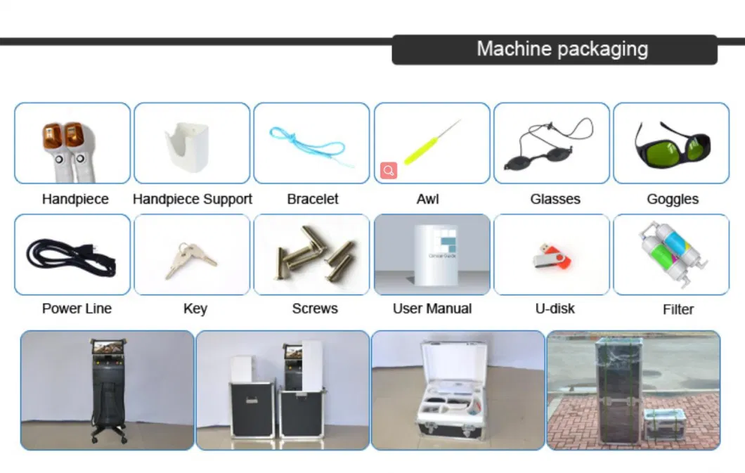 2023 New Trends Diode Laser 4 Wavelength Ice Titanium 755 808 940 1064nm Hair Removal Machine Price