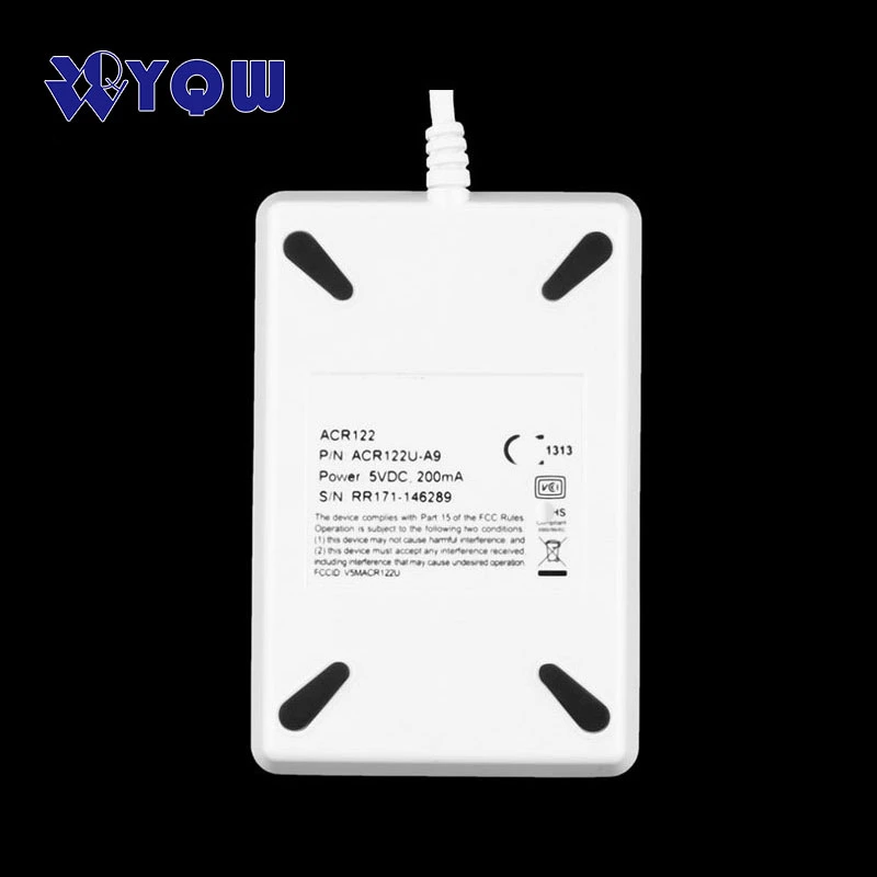 White NFC ACR122u RFID Smart Card Reader and Writer