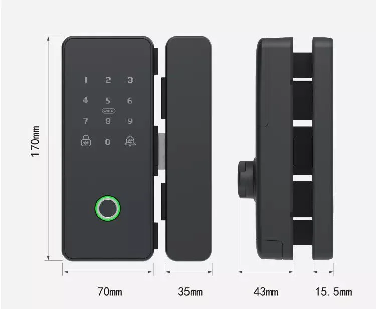 Punch Free Double Door Intelligent Identification Fingerprint Electronic Door Lock