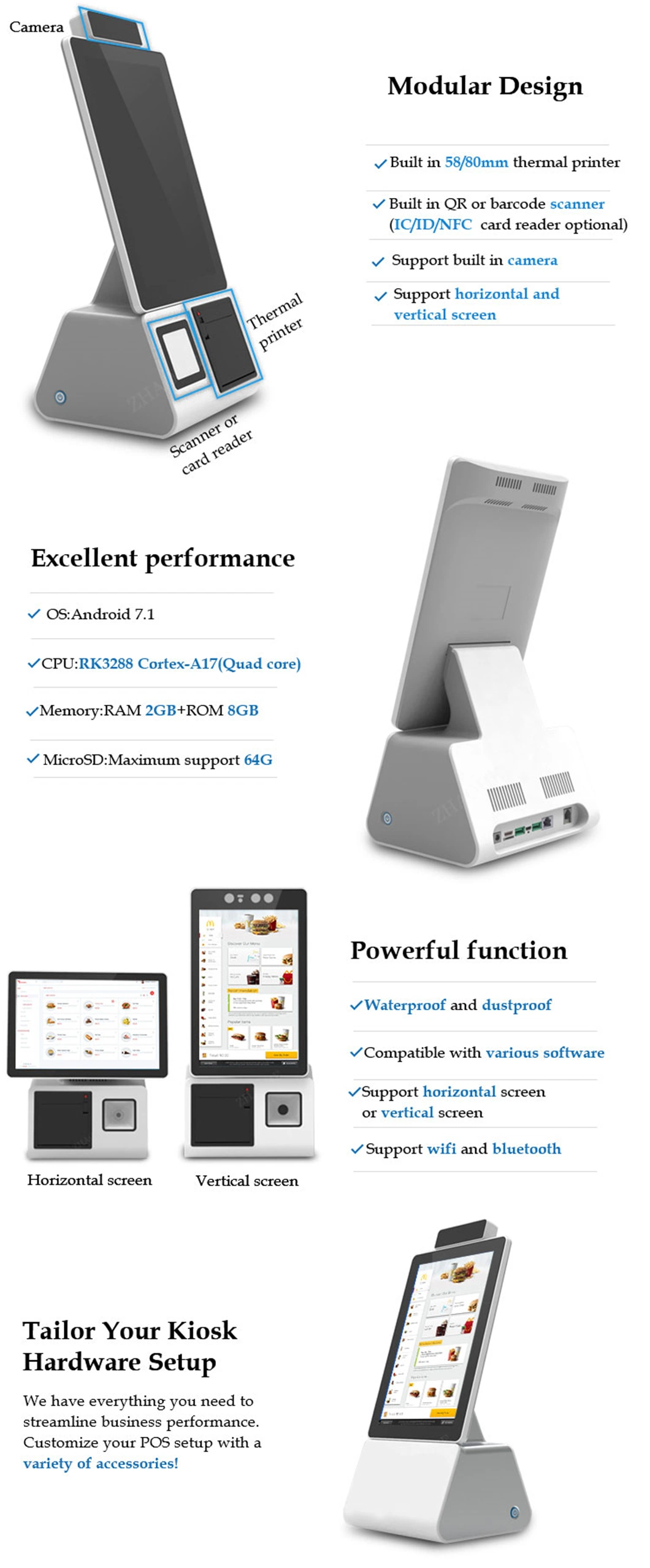 10.1 Inch Facial Recognition Camera and Temperature Capture Body Temperature Measurement Device LCD Display