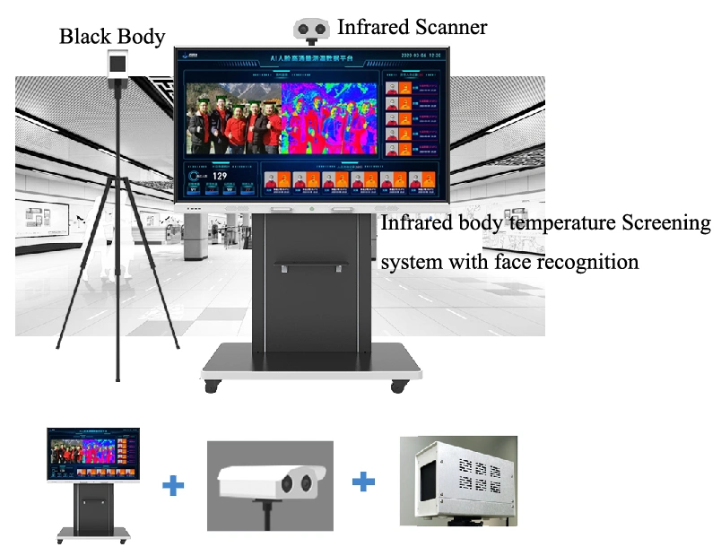 Infrared Scanner and Body Temperature Screening System with Ai Face Recognition for The Large Flow of People (Thermal Imaging Solution)