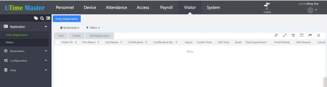 Multiple People Facial Recognition Access Control with RS232/RS485 Connection