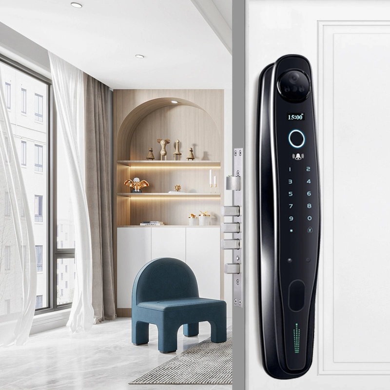 Fingerprint Smart Door Lock with Face Recognition Door-Viewer Camera