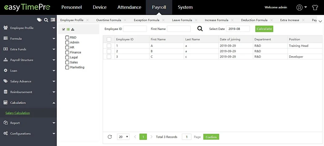 Multiple People Facial Recognition Access Control with RS232/RS485 Connection