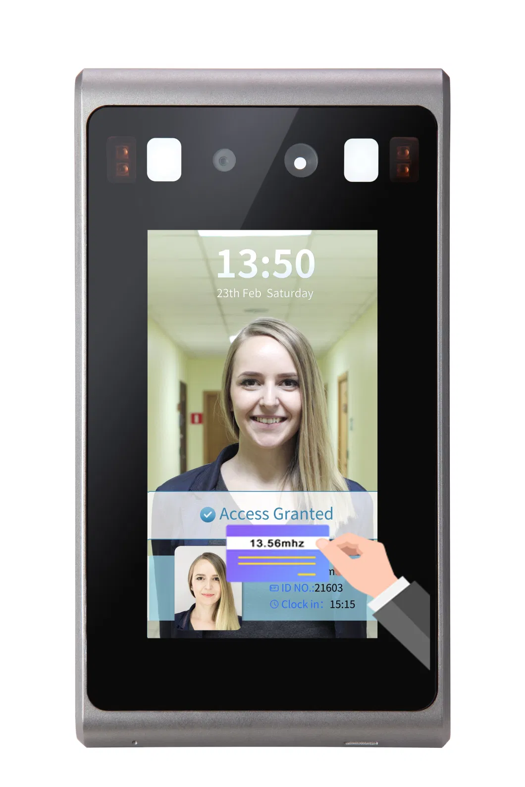 4.3 Inch Touch Screen Face Detection Reader