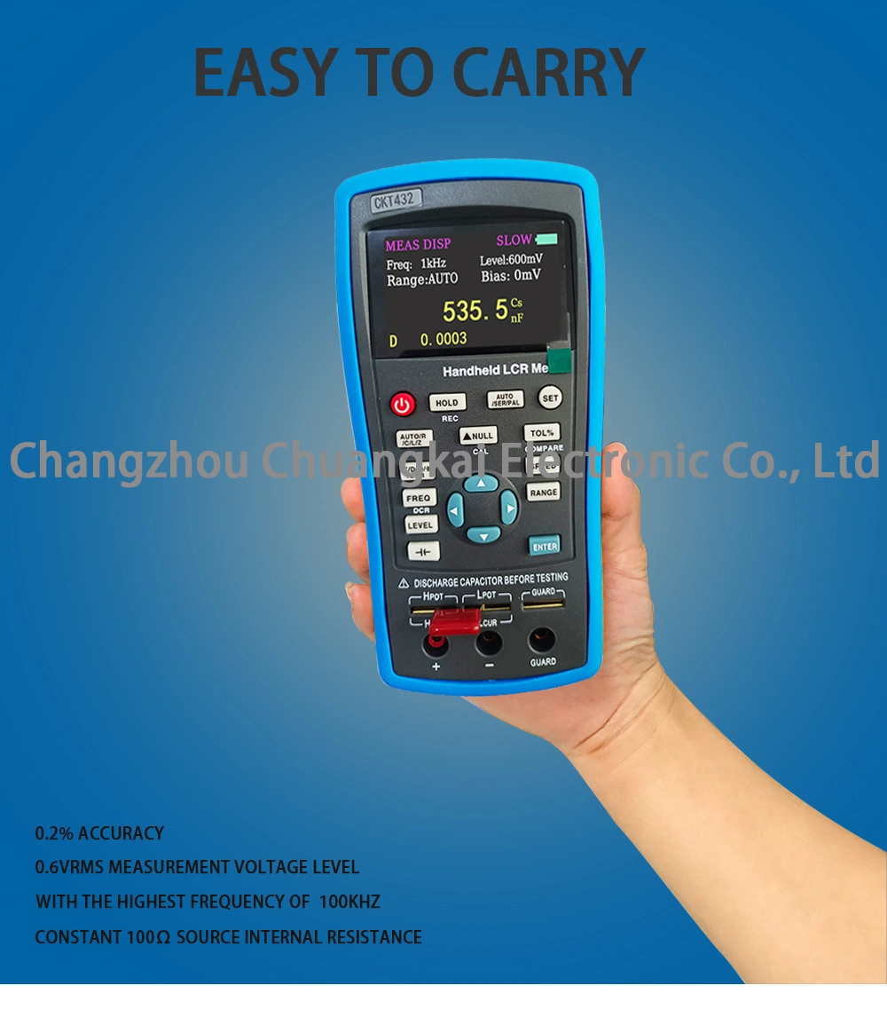 Ckt431 Handheld Lcr Meter Rlc Bridge Component Measuring Instrument