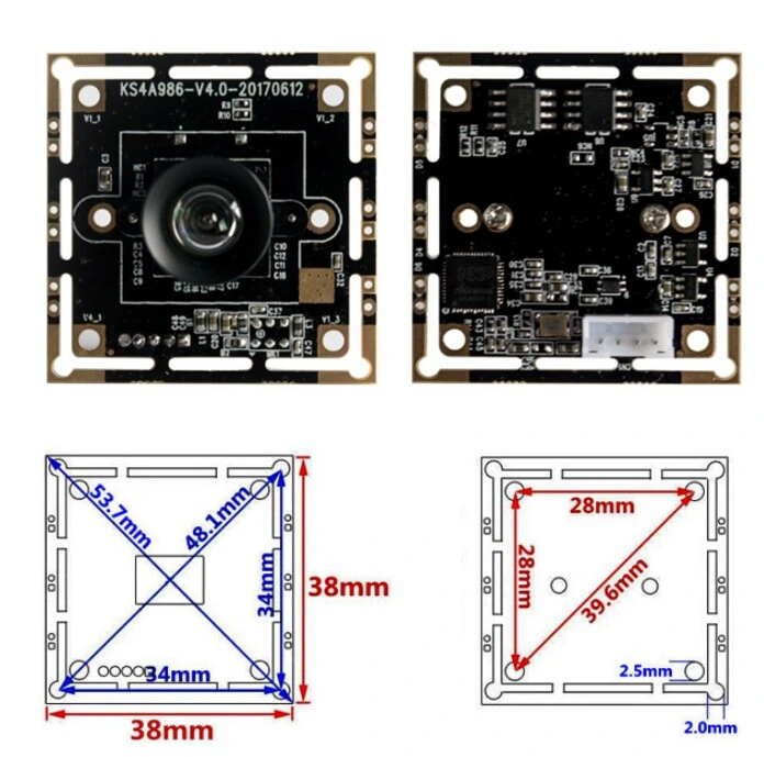 Ov4689 Sensor 4MP 1080P 60fps High-Speed Motion Capture Industrial Camera USB Free Drive