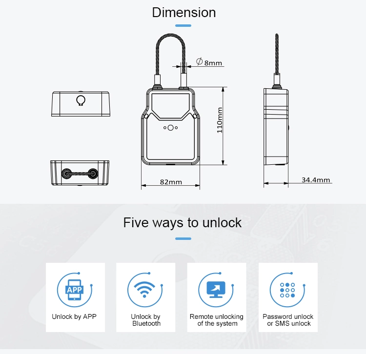 Jointech Jt709A Smart Customs Electronic Lock GPS Cargo Tracking Device