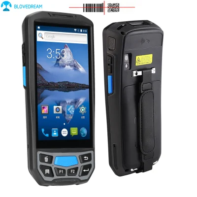 Portatile Android palmare PDA robusto con codice a barre QR 2D Scanner RFID HF e impronte digitali per traffico