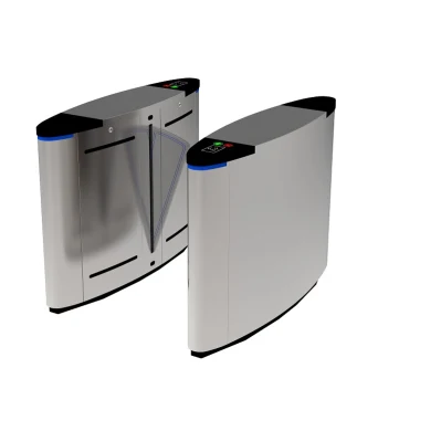 Accesso al cancello del tornello a barriera con aletta di riconoscimento facciale con impronte digitali RFID automatico Controllo