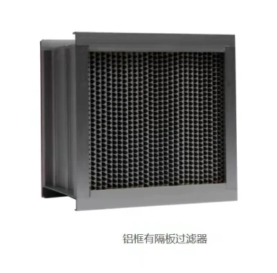 Filtro separatore in lamina di alluminio F8 per alte temperature telaio SUS304 305X610X292